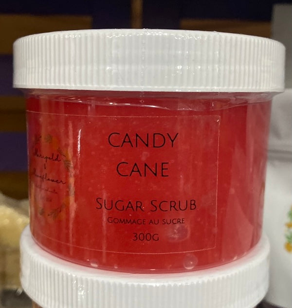 Candy cane sugar scrub