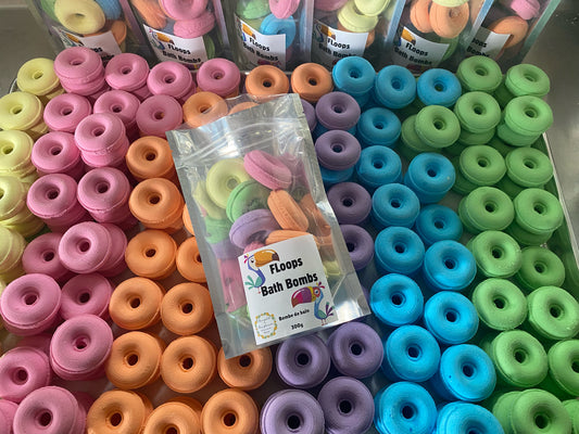 FLoops mini bath bombs