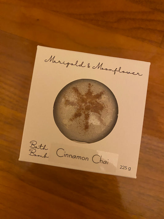 Cinnamon chai bath bomb